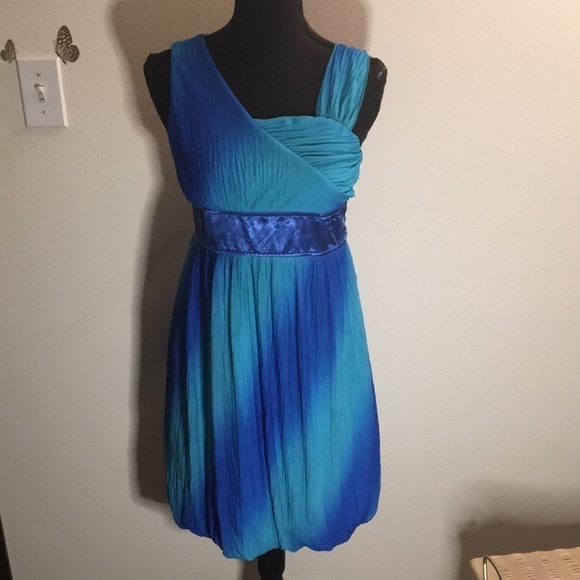 My Michelle blue / sea green mini dress​​ - Picture 1 of 6